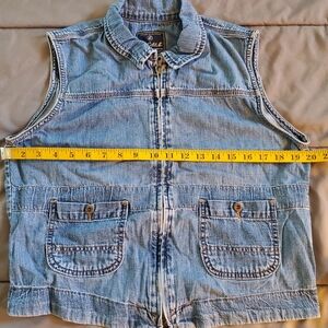 AG Adriano Goldschmied Light Blue Denim Vest